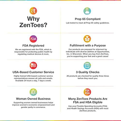 ZenToes ZenToes Moisturizing Heel Socks 2 Pairs Gel Lined Toeless Spa Socks to Heal and Treat Dry, Cracked Heels While You Sleep (Men's Large, Gray)