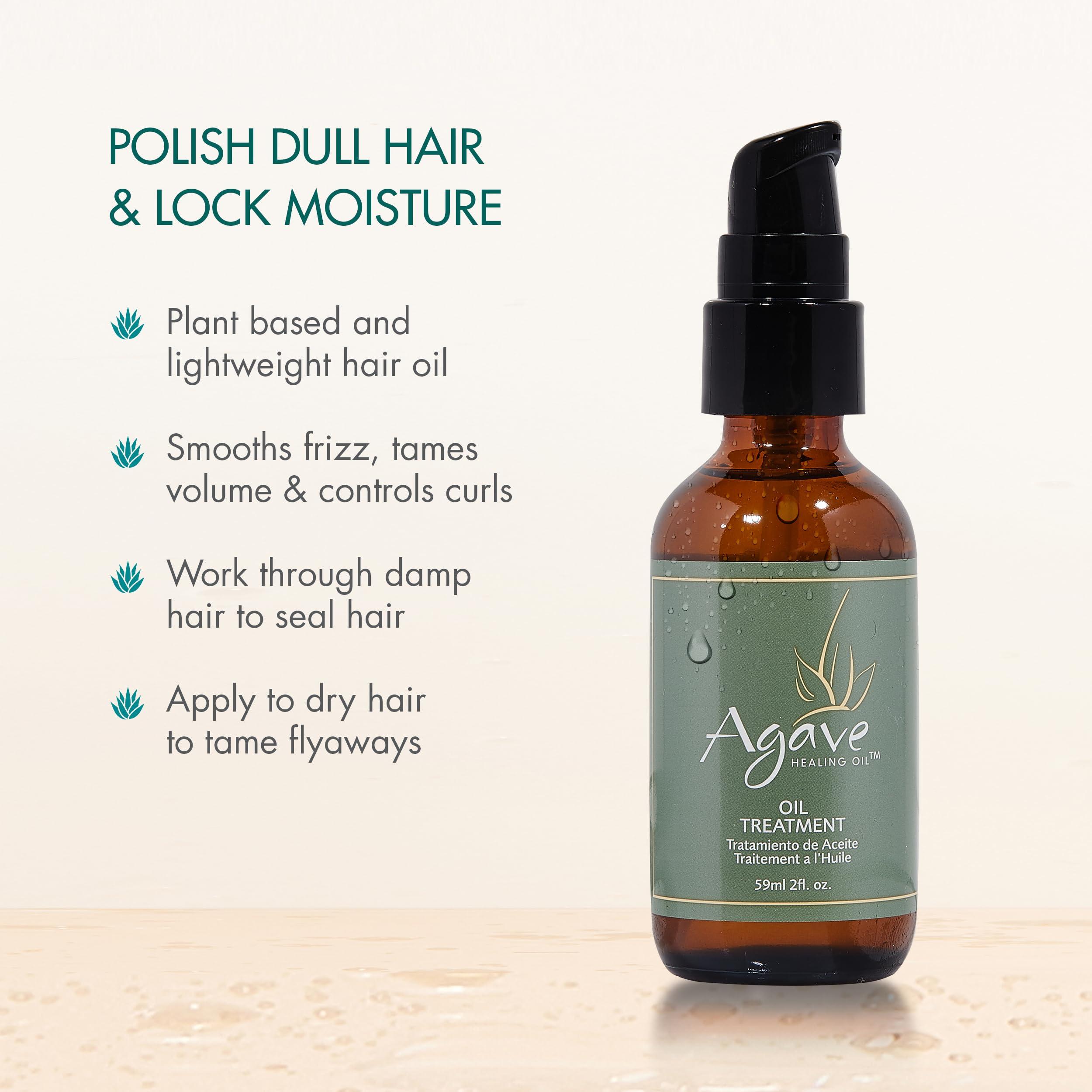 Agave Healing Oil Agave Healing Oil Treatment, Lightweight Rejuvenating Hair Oil for All Hair Types With Natural Agave Extract, Paraben & Sulfate-Free, 2 Fl Oz
