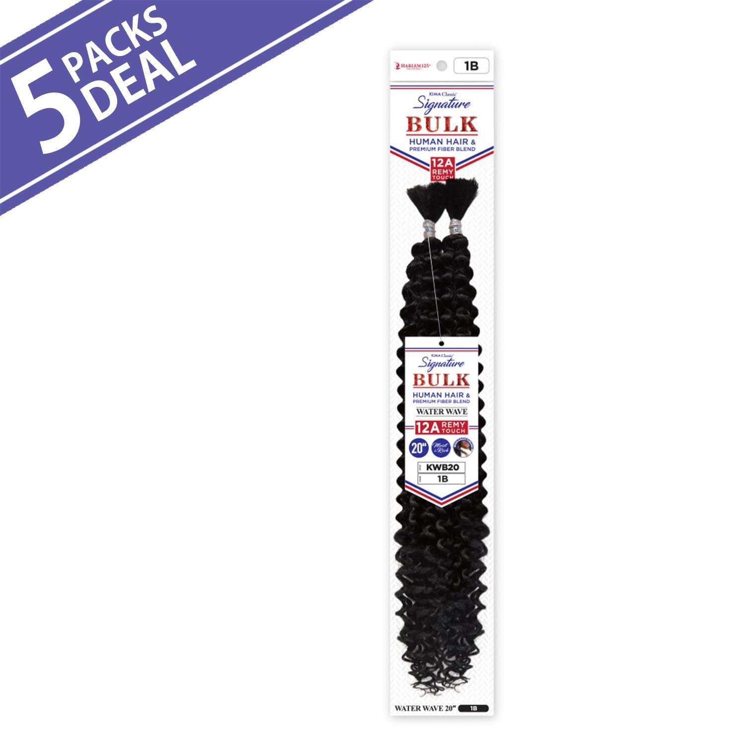 HARLEM125 Harlem125 Human Hair Blend Braids Kima Signature Bulk Water Wave 20\" (pack of 5, 1)