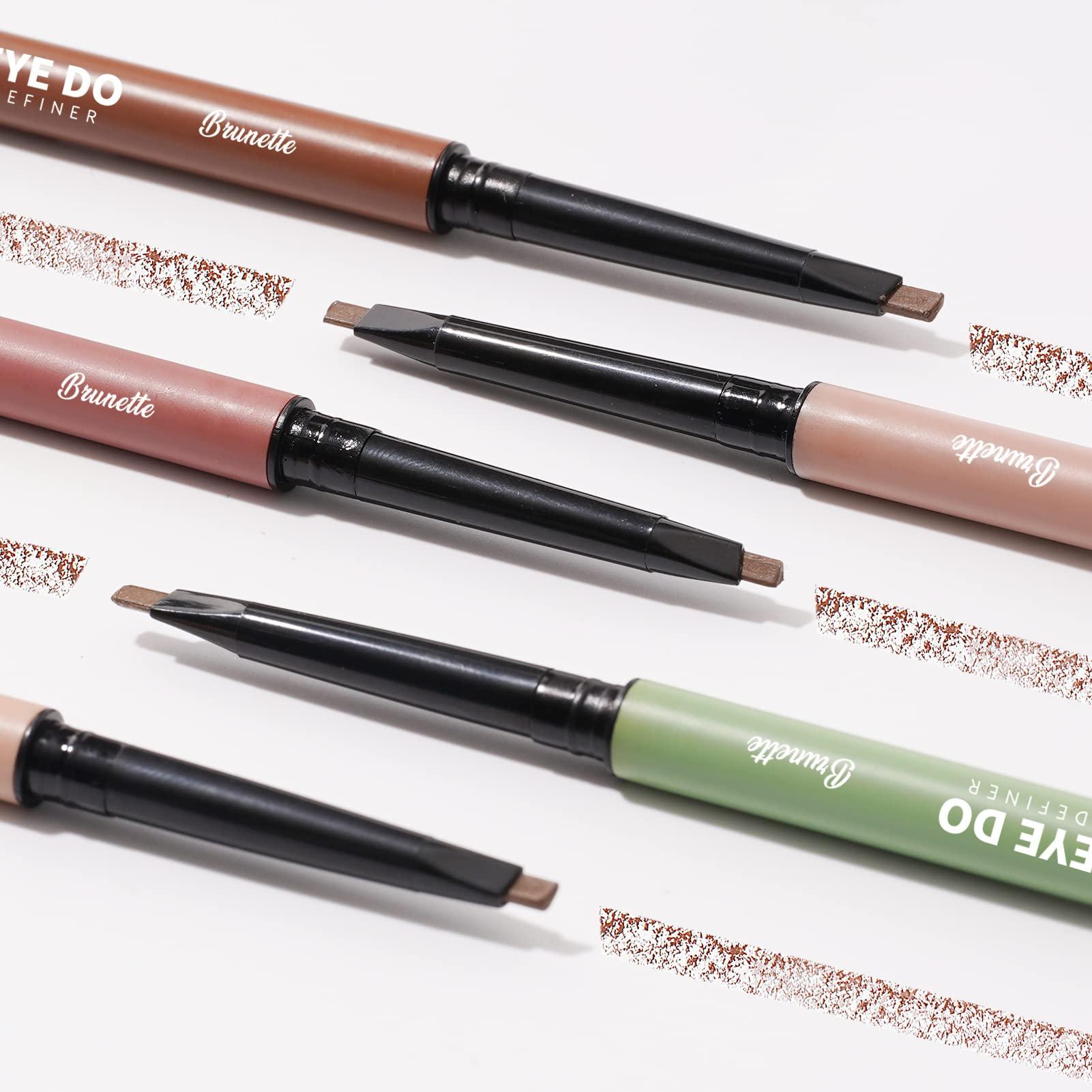 YES.EYE DO Grey Eyebrow Pencil for Older Women Soft, Retractable Gray Eyebrow Pencil with Spoolie, Ultra Fine Brow Pencil for Gray Hair with hair like strokes, Long-lastin, Waterproof, Grey, YES.EYE DO