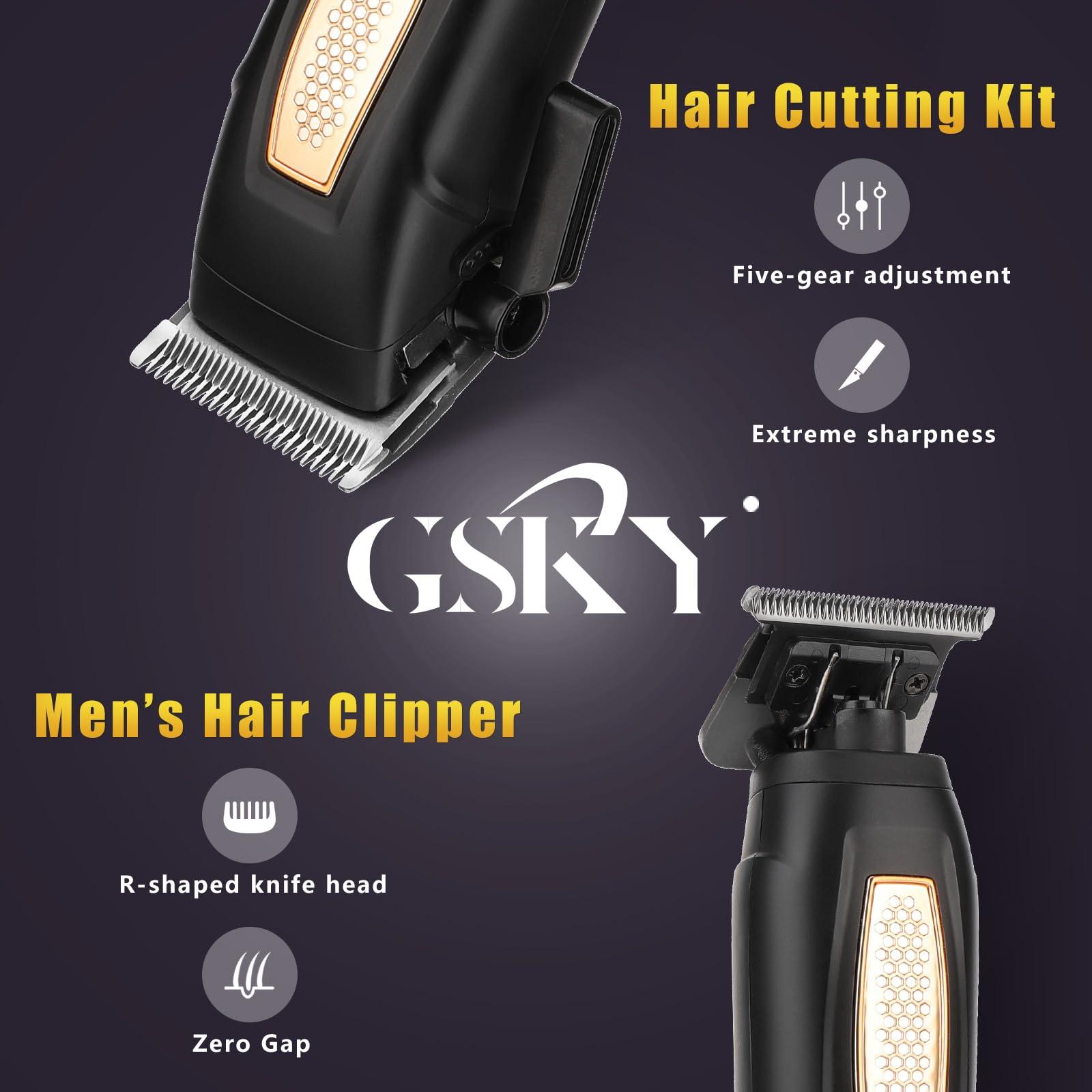 GSKY GSKY Hair Clippers for Men Professional, Beard Trimmer Kits & Sets, Cordless Mens Hair Trimmer