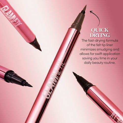 Glamnetic Glamnetic Felt Tip Magnetic Eyeliner Pen - Brown 0.025 fl oz | Brown Smudgeproof & Waterproof Eyeliner Pen, All-Day Hold for Magnetic Eyelashes, Quick-Drying, Paraben-Free