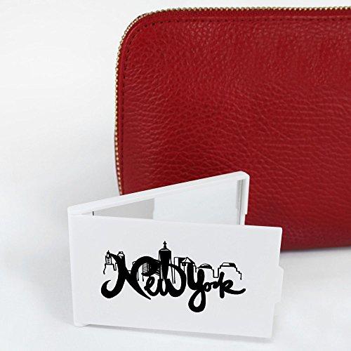 Azeeda Azeeda 'New York Text' Compact/Travel/Pocket Makeup Mirror (CM00012132)