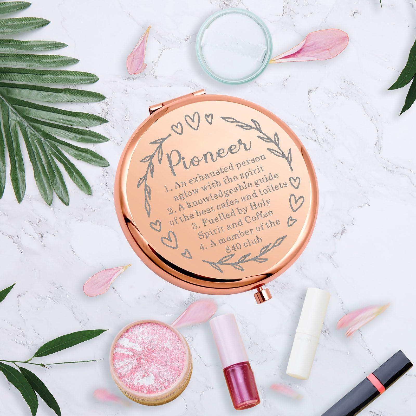 MYOSPARK MYOSPARK JW Pioneer Gift Pioneer Definition Makeup Mirror Pioneer School Gifts for Pioneers Best Life Pioneer Student Gift Pocket Mirror (Pioneer Mirror)