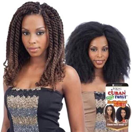 MilkyWay Freetress Equal Synthetic Hair Braids Havana Twist Style Cuban Twist 12" (1) by Milky Way