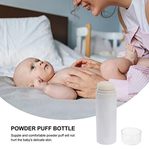 FOMIYES FOMIYES Loose Powder Containers Powder Powder Puff Box talcum Powder Bottle Body Powder Container with Puff Loose Powder Bottle for Body Powder Makeup Powder Container Puffs