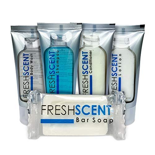 Freshscent Freshscent 1.0 oz Bar Soap (100 Pack) Hotel Travel Size, Individually Wrapped, Vegetable Based, Bulk Amenities and Toiletries for Hospitality