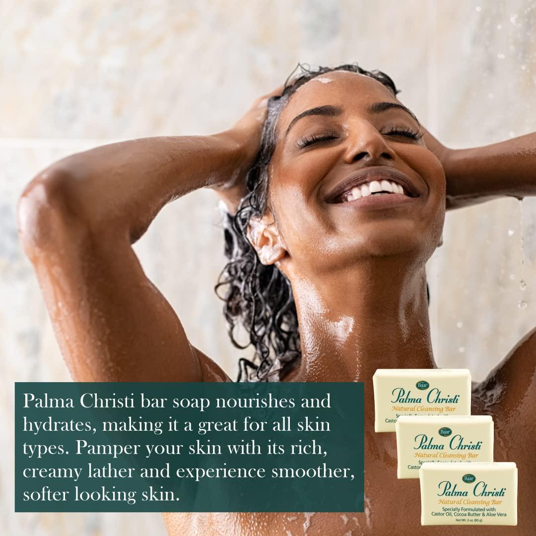 Baar Palma Christi (Castor Oil) Natural Cleansing Bar Soap, 3 bar set