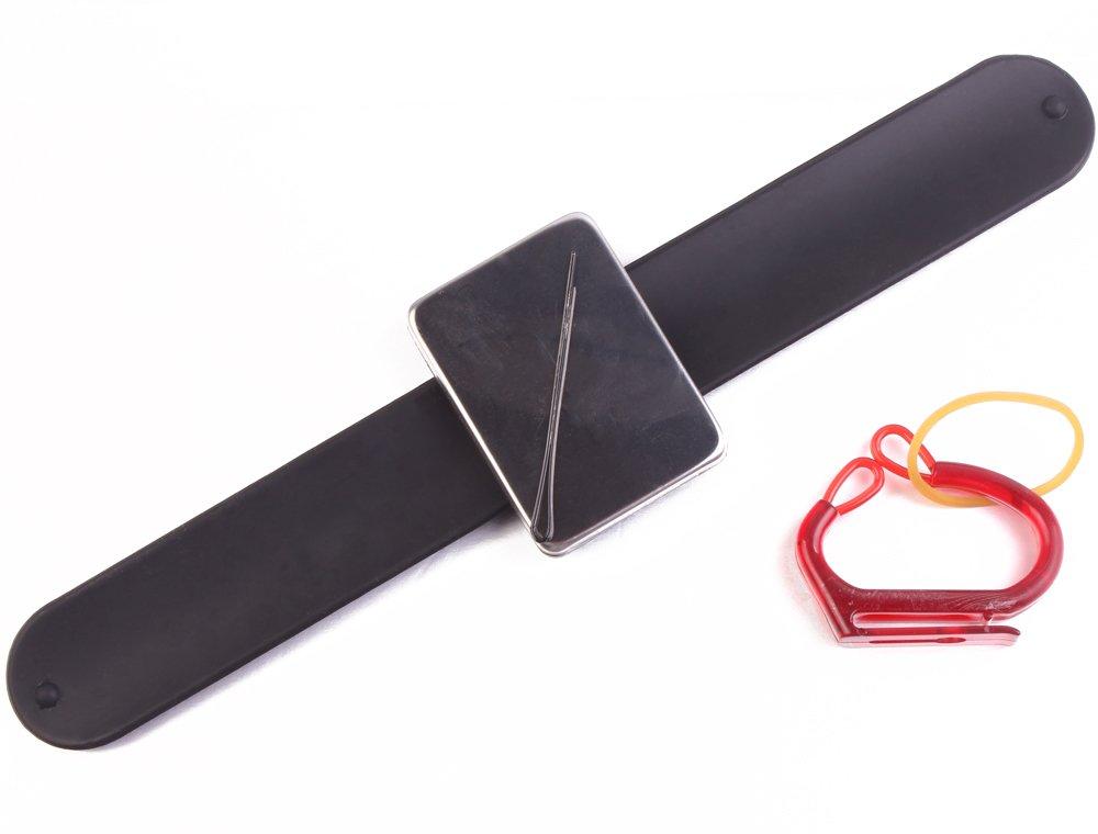 PERFEHAIR Pro-Style Hair Styling Bundle: Magnetic Bobby Pin& Elastic Bands Bracelet Holder + Fine Hair Teasing Comb - Anti-static, Added Volume Tool