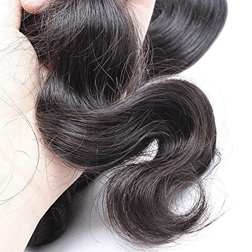 sent hair Sent Hair Remy Brazilian Virgin Hair Body Weave Wave Human Hair Bundles 1 Bundle Natural Color 20 inch