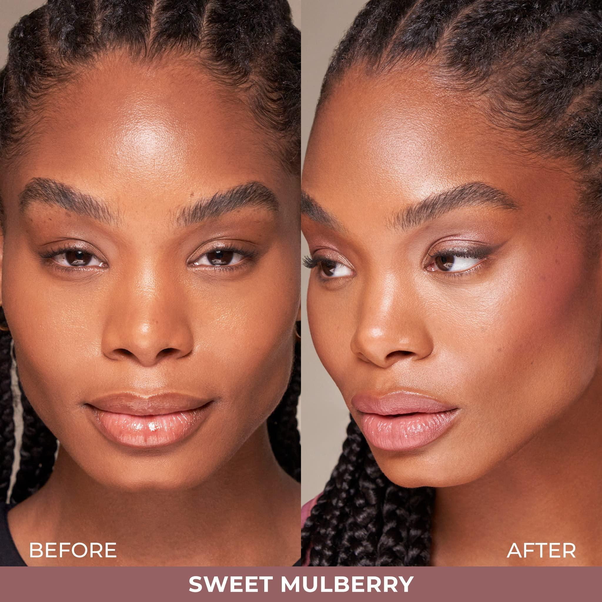 Cover FX COVER FX Monochromatic Powder Blush Duo - Sweet Mulberry: Rich Berry - Matte + Shimmer Finish - Create Custom, High Impact Color