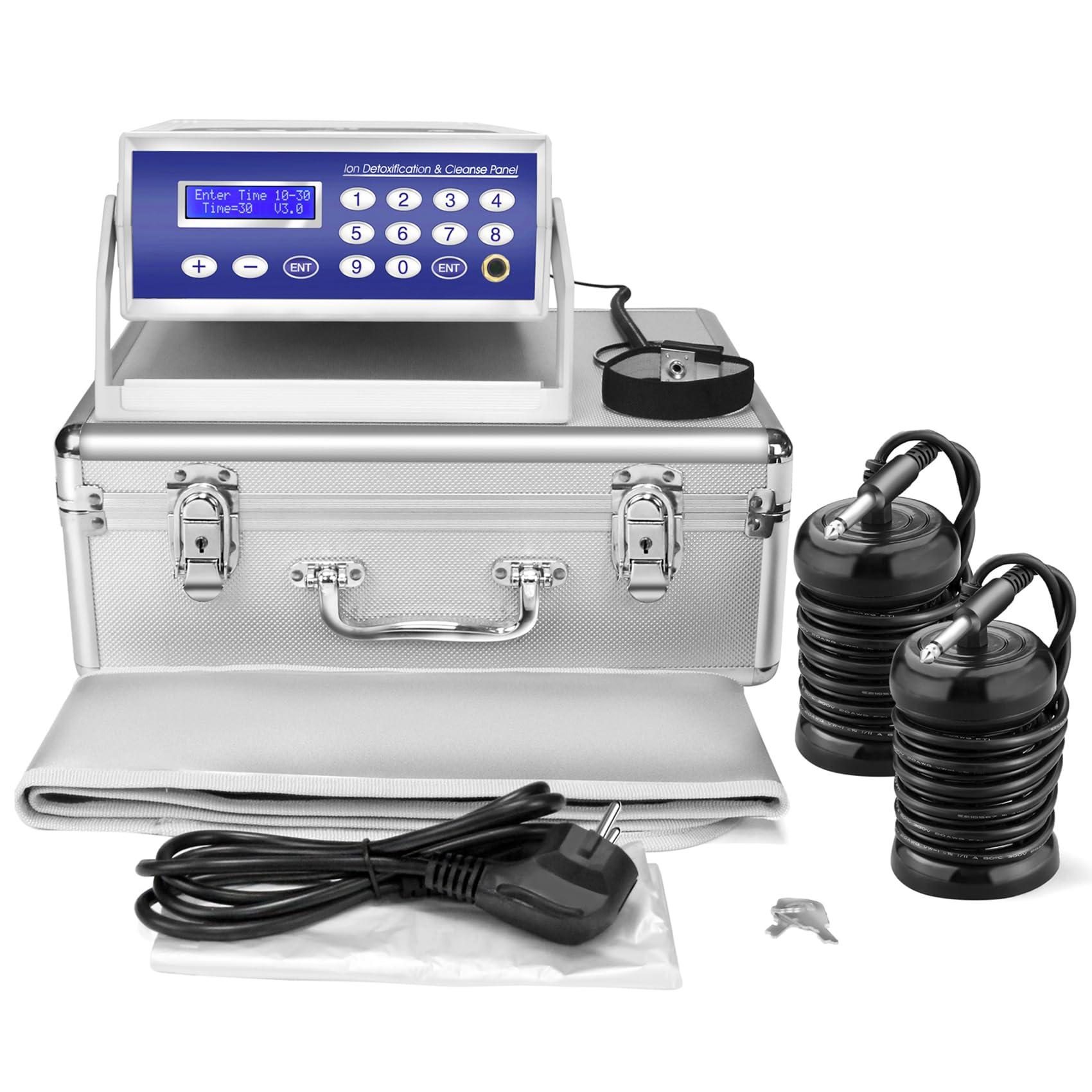 Lecaung Lecaung Ionic Foot Bath Detox Machine, Professional Ion Cleanse Ionic Detox Foot Bath Spa Machine with LED Display, Far Infrared Belt