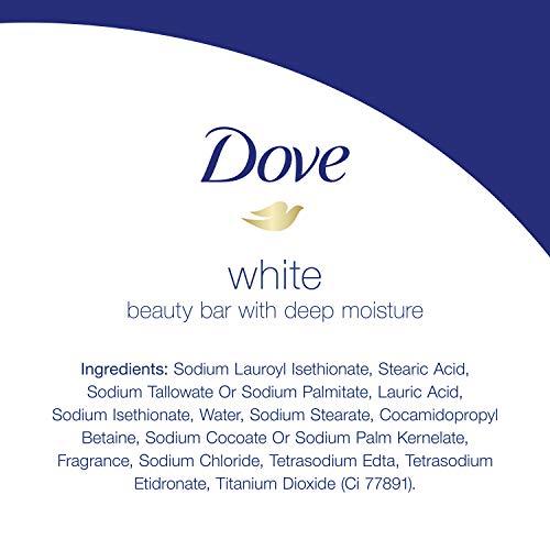 Dove Dove Beauty Bar More Moisturizing than Bar Soap White Effectively Washes Away Bacteria, Nourishes Your Skin 3.75 oz, 10 Bars