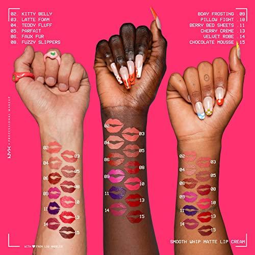 NYX PROFESSIONAL MAKEUP NYX PROFESSIONAL MAKEUP Smooth Whip Matte Lip Cream, Long Lasting, Moisturizing, Vegan Liquid Lipstick - Chocolate Mousse (Deep Red Brown)