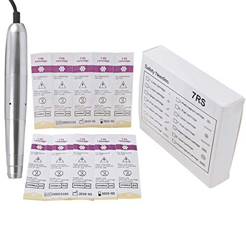 boermeize Tattoo Cartridge Needles 20Pcs RS Round Shader Sterilized Disposable Needles Permanent Makeup Eyebrow Lip Liner Beauty Tools (7RS)