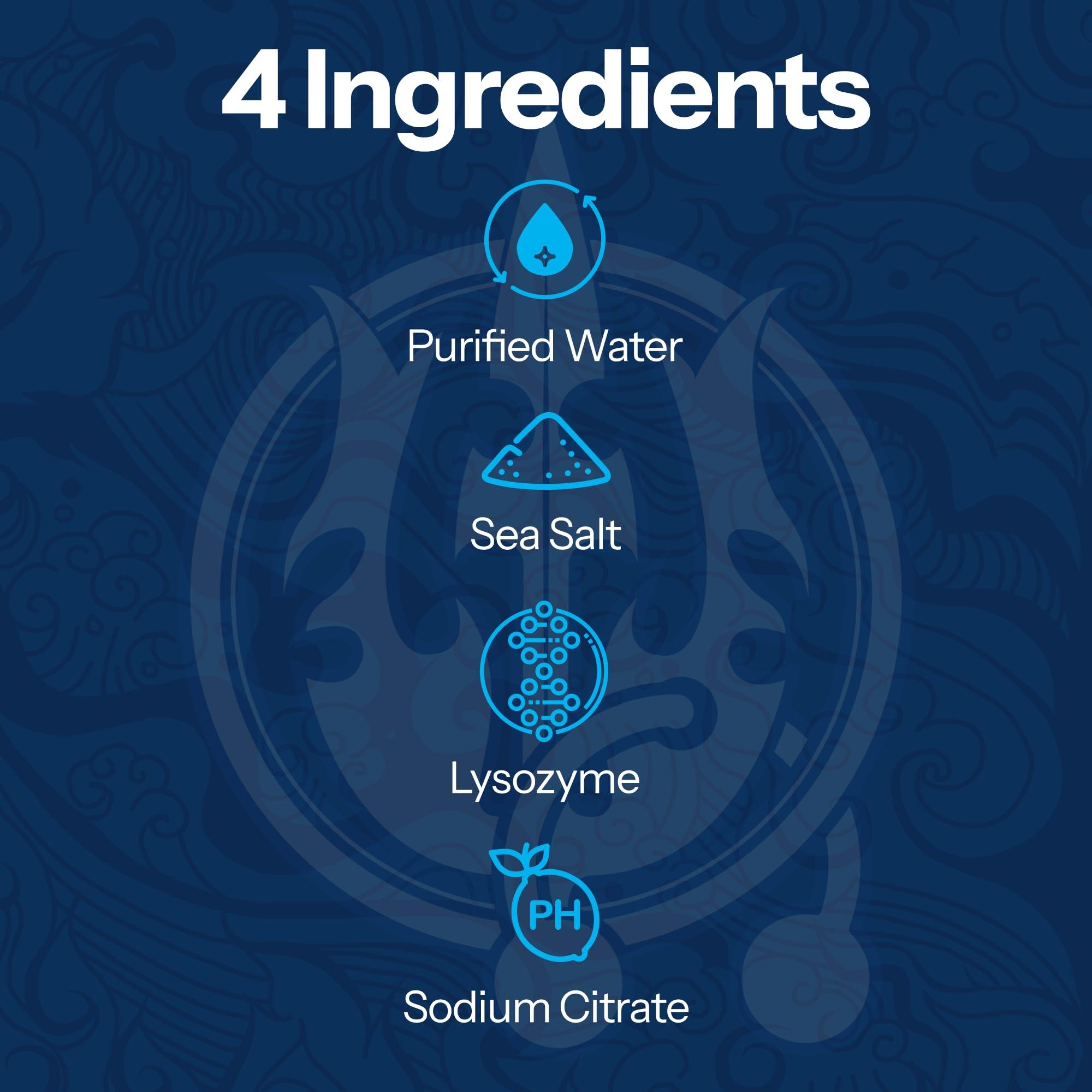 H2Ocean H2Ocean Piercing Aftercare Spray, Sea Salt Keloid & Bump Treatment, Wound Care Spray Organic Wound Wash For Ear, Nose, Naval, Oral Body Piercings 1.5oz