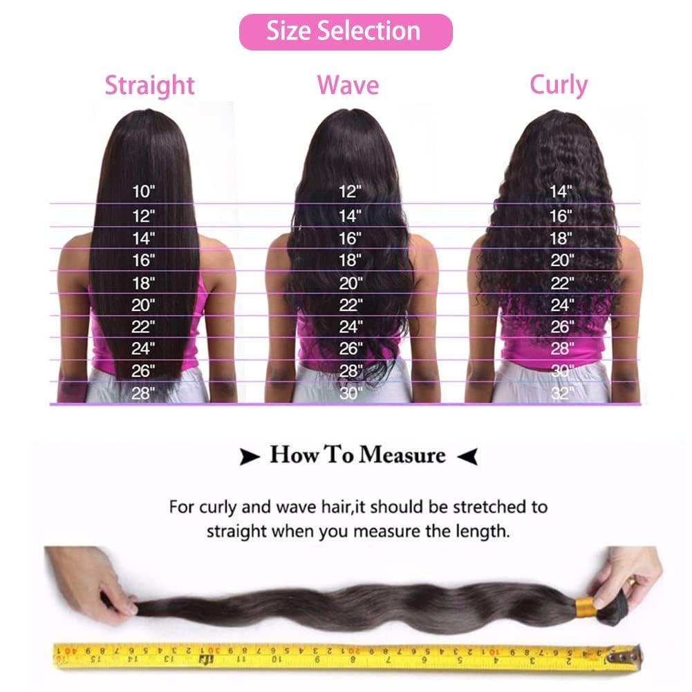 Beauty Queen Beauty Queen 16A Body Wave Bundles Human Hair (22 20 18 Inch) 100% Unprocessed Virgin Remy Human Hair 3 Bundles Full And Thick Quick Weave Hair Bundles Natural Color Hair Extensions