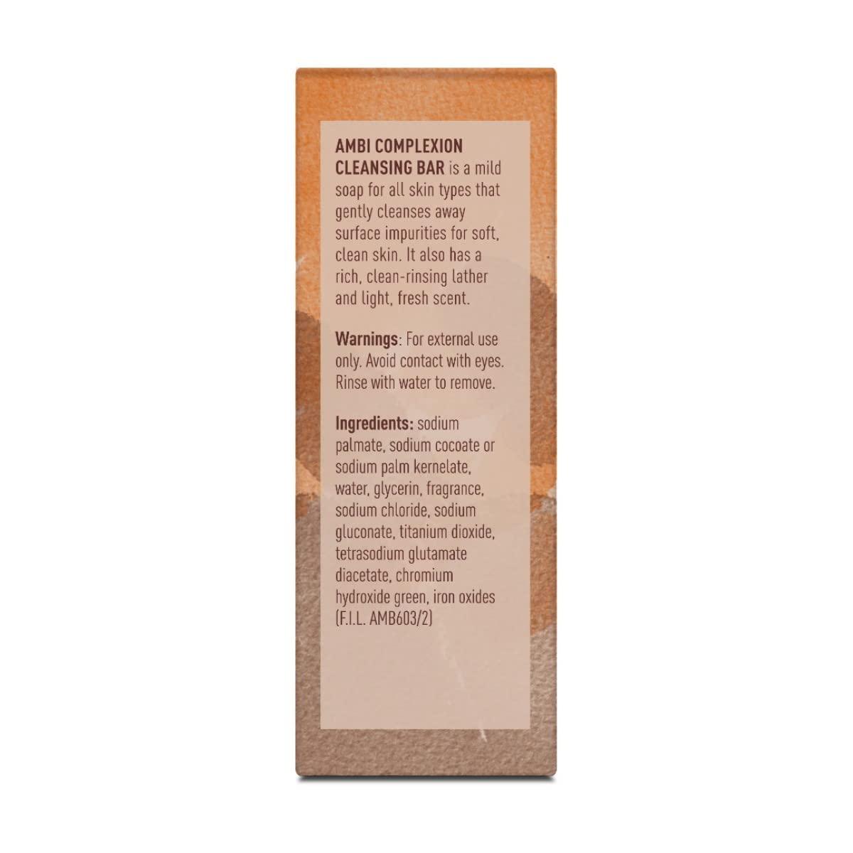 Ambi Ambi Skincare Bars Complexion Cleansing Bar, 3.5 Ounce (Pack of 6)