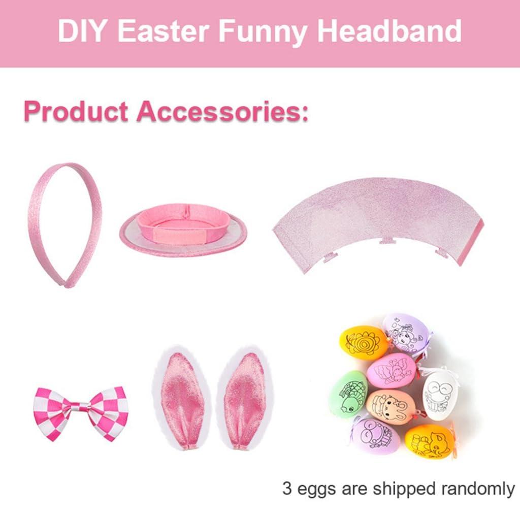 CAZSTYK CAZSTYK DIY Easter Headbands Diy Easter Hat Kid Easter Party Hat Headband