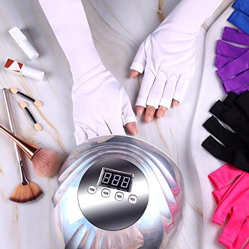 SIUSIO SIUSIO Anti UV Shield Glove - UV Protective Sleeves Fingerless Glove for Gel Manicures protect Hands from LED Lamps Nail Dryer Professional Protection Tool for Skin Care Nail Art