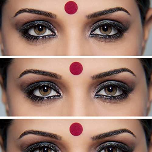SANGAM SANGAM Bindi Multi Pack Indian Puja Items Bindi for Women Indian Tika Jewellery Daily Use Mix Size Forehead Tilak Hindu Bindi Round Tattoo Sticker Indian Dots Wedding Tikka