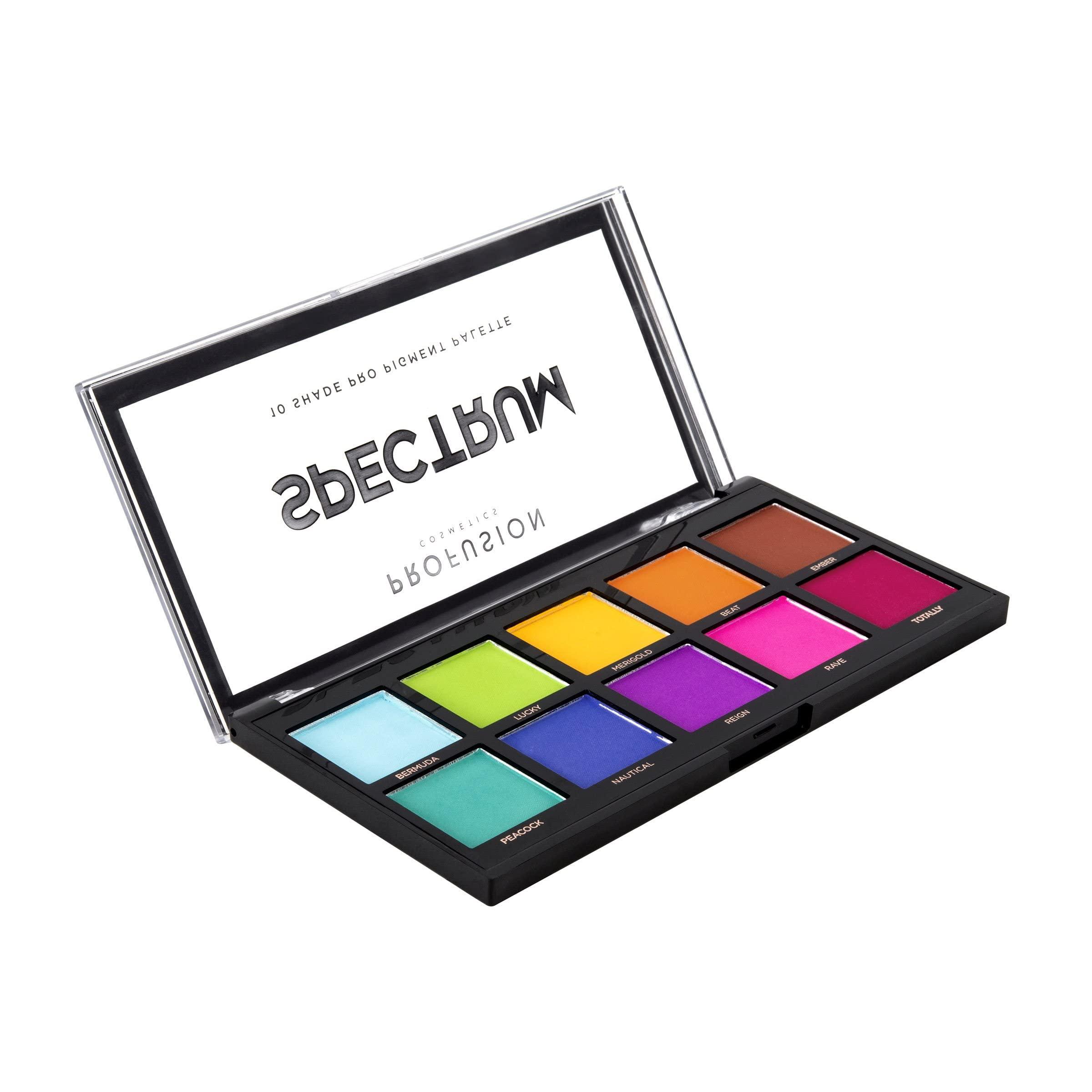 Profusion Cosmetics Profusion Cosmetics 10 Shade Eyeshadow Palette - High Pigmented Multi-Finish Colors, Vegan & Cruelty-Free, Create Stunning Looks On-the-Go - Travel-Friendly & Versatile Makeup, Spectrum