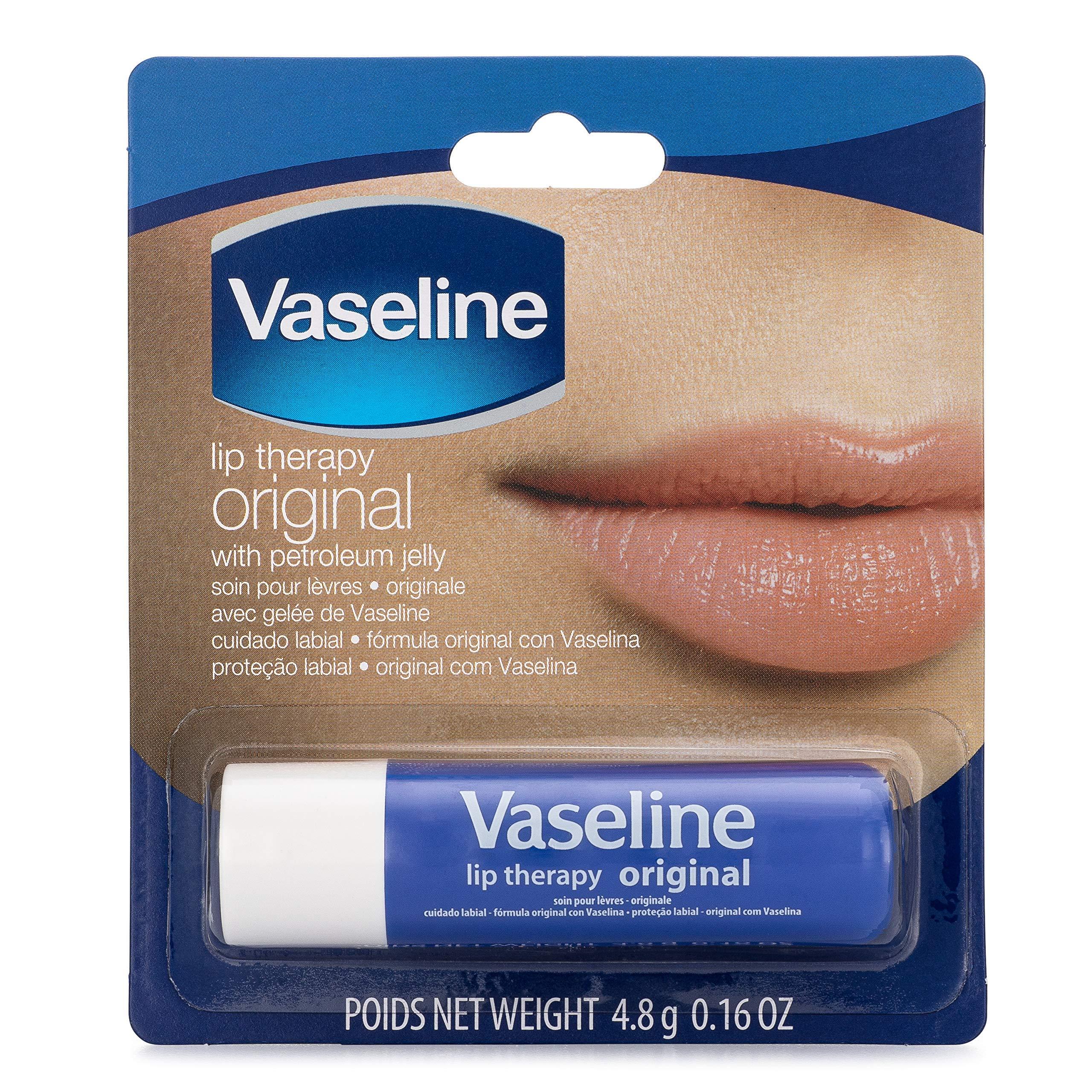 Vaseline Vaseline Lip Therapy Stick with Petroleum Jelly (Original, 0.16 Ounce (Pack of 2))