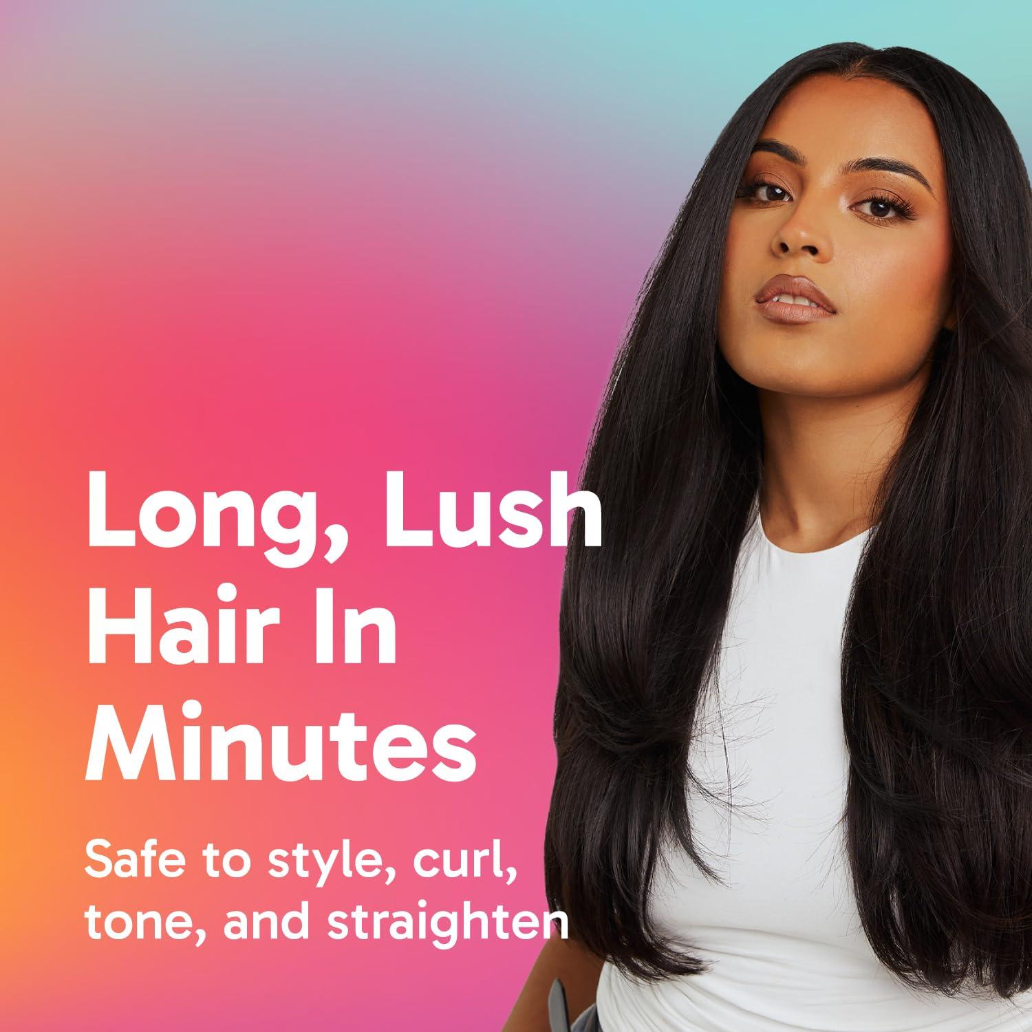 Zala Zala Clip In Hair Extensions - 100% Human Hair - Easy Install & Natural Full Head of Remy Hair Extensions - Gain Volume & Length Instantly - 9 Piece Clip-in Set in Champagne Blonde (230g / 24 inch)