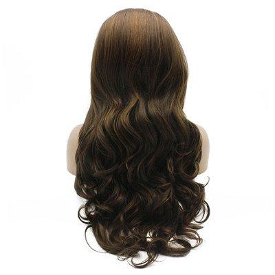 SheWig SheWig Extra Long Brown Synthetic Lace Front Wigs Wavy for Black Women Drag Queen Wigs