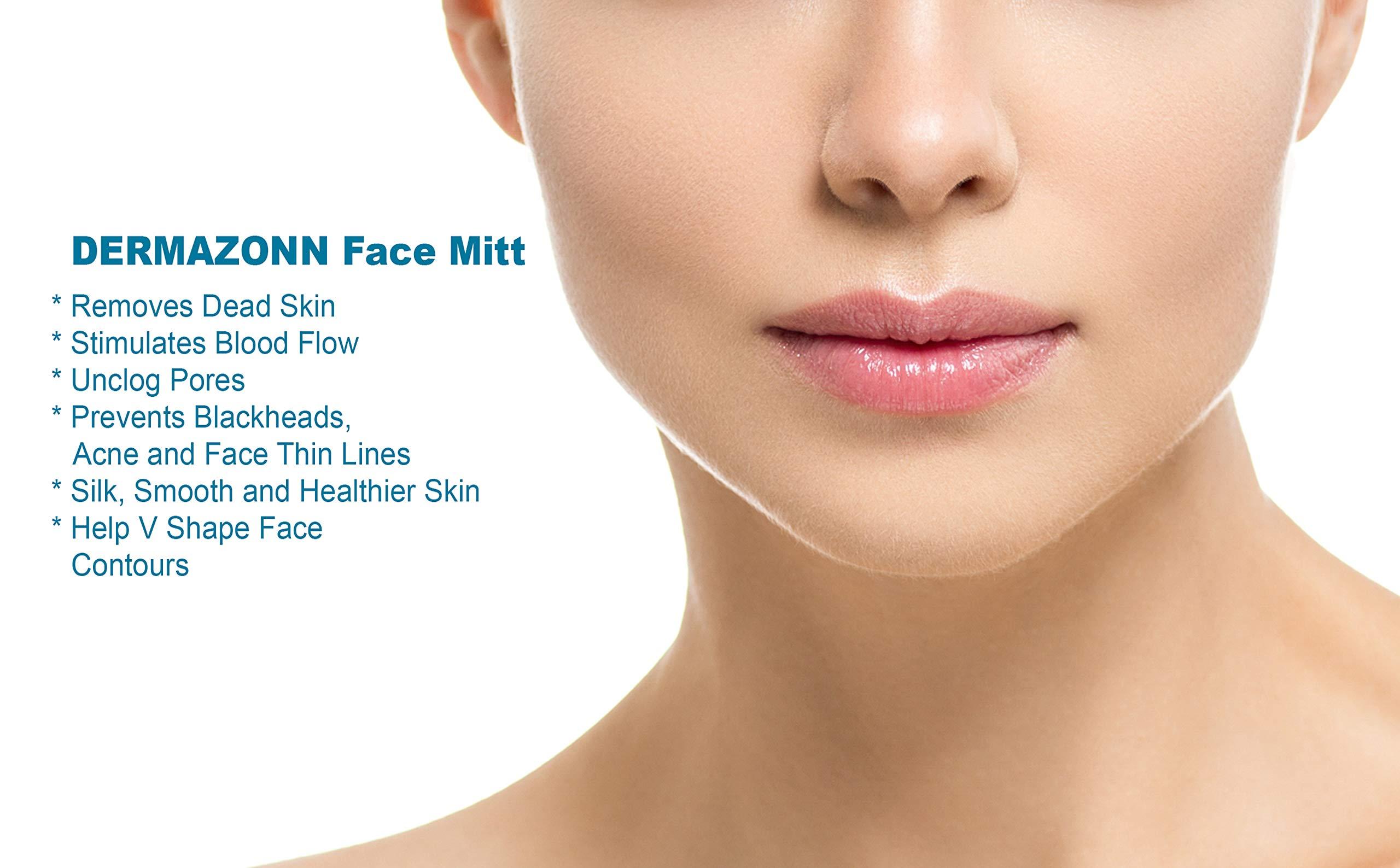 Dermazonn Dermazonn Deep Exfoliating Mitt Body Scrub and Face Scrub  Scrub Mitts for Shower  Turkish Bath hammam Glove  Face Peeling  Turkish Hammam Kese