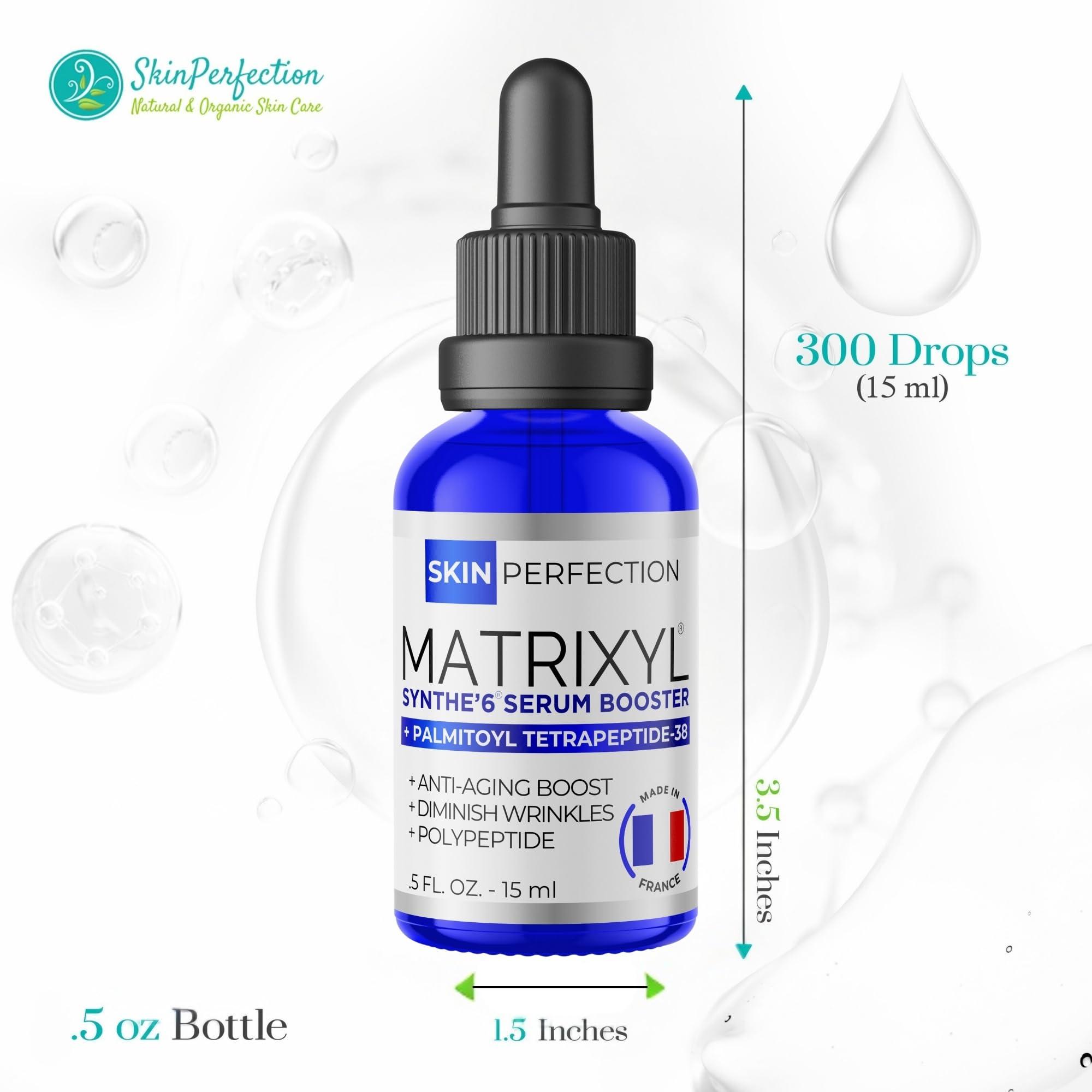 Skin Perfection Skin Perfection Matrixyl Synthe 6 Palmitoyl Tetrapeptide 38 DIY Anti-Aging Serum Youth Boost Wrinkle Filler Crow's Feet Laugh Lines on Forehead S-6 6000 Skin Perfection .5 oz, 300 drops