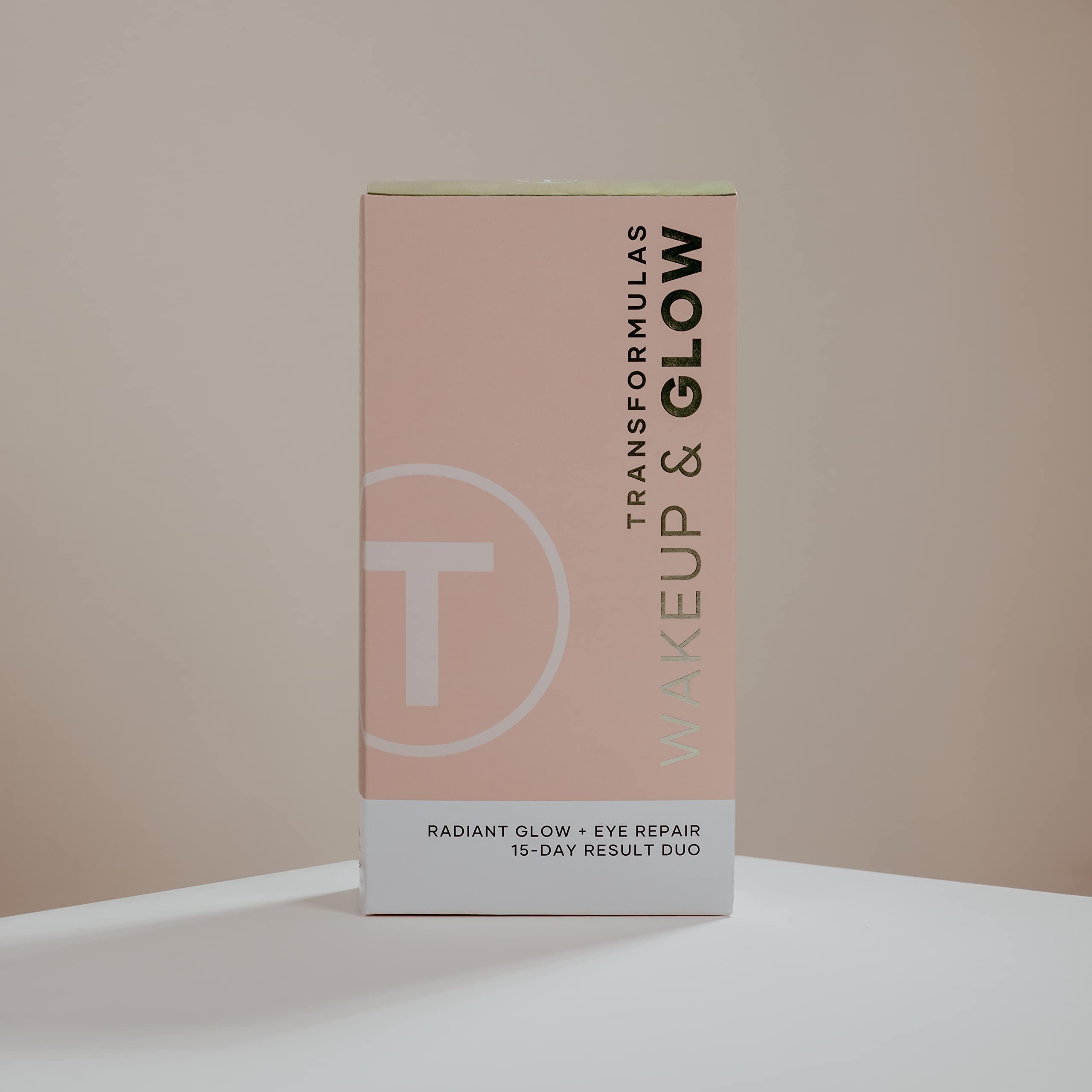 Transformulas Transformulas Flawless PhotoGlow 50ml & Eye Wake Up Rapid Recovery 17.5ml 15 Day Result Set, Reduces Puffiness and Dark Circles, Daily Use