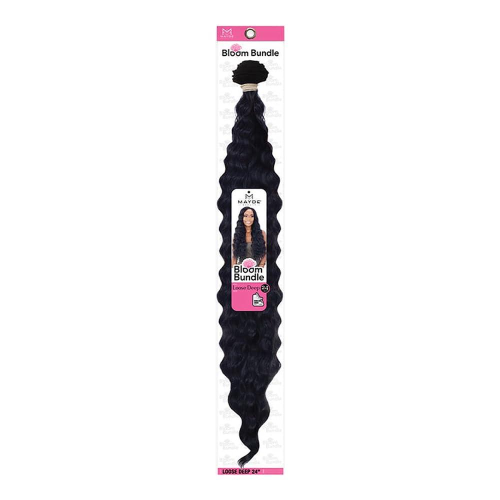 Mayde Beauty Mayde Beauty Bloom Bundle Weave LOOSE DEEP 24\" (1-Pack, 530 Medium Burgundy)