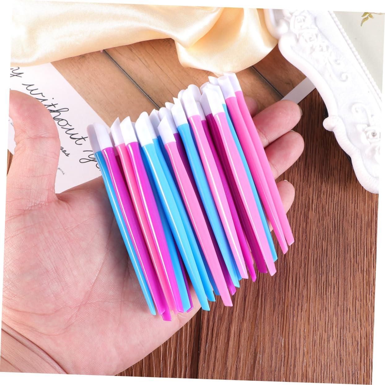 minkissy minkissy Sets Nail Art Tools Set Cuticle Pusher Cleaning Stick Pushers Nail Polishers Manicure Essentials Pcs
