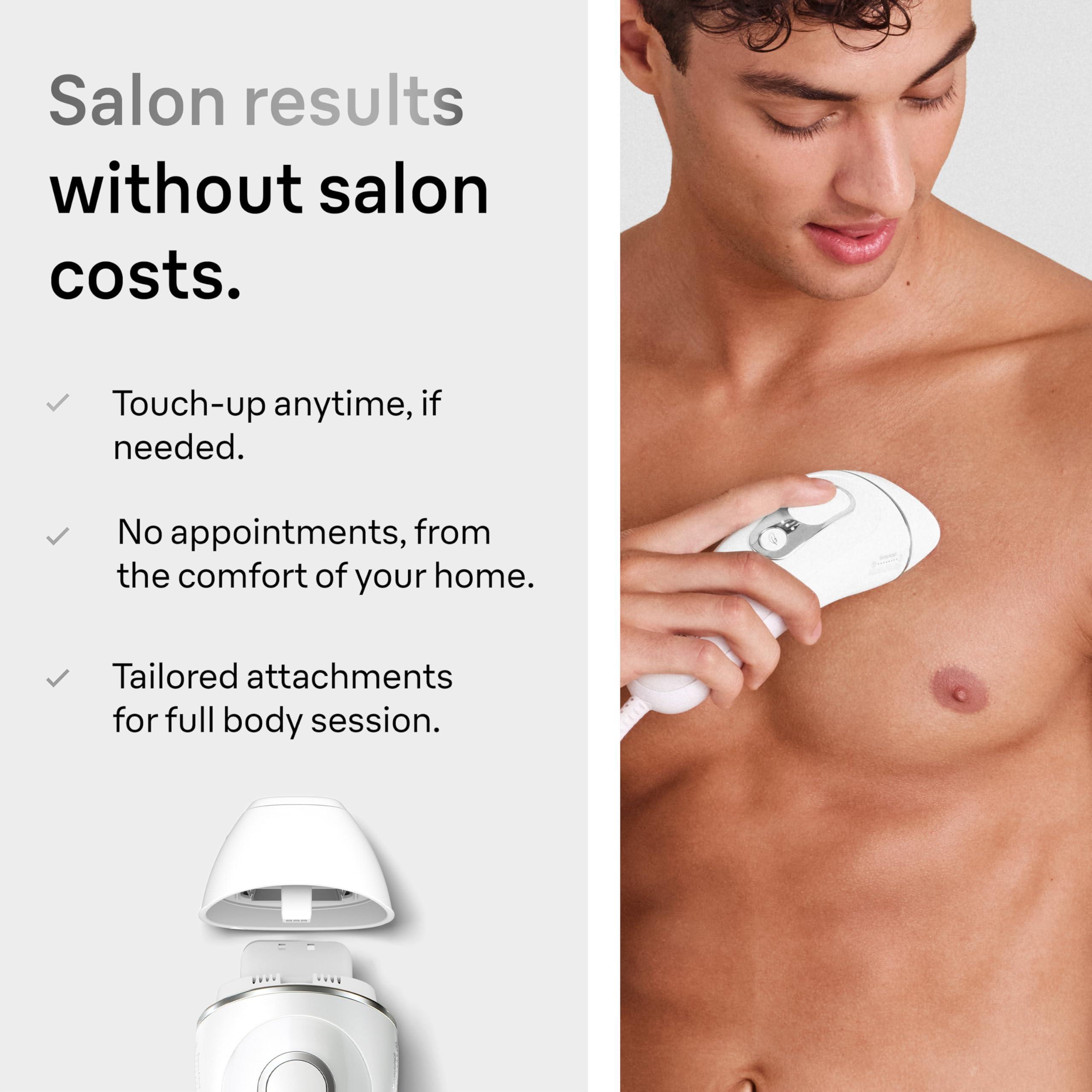 Braun Braun IPL at Home Laser Hair Removal Device for Men and Women, PL5145, with Gillette Razor, Pouch, and Wide Cap Head, Safe & Virtually Painless Alternative to Salon Hair Removal