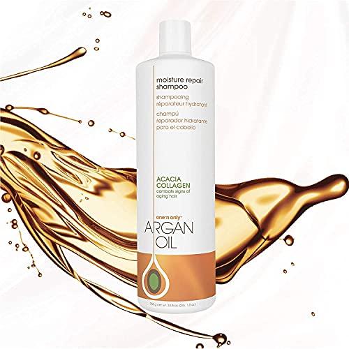 one 'n only One \'n Only Moisture Repair Shampoo with Argan Oil, Rebalances Hair Moisture Levels, Adds Volume and Shine, Repairs Damage from Chemicals and Heat Styling, 33.8 Fl. Oz