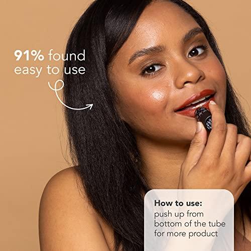 Ethique Ethique Dahlia Satin Matte Lipstick - Terracotta Brown - Plastic-Free, Vegan, Cruelty-Free, Eco-Friendly, 0.28 oz (Pack of 1)