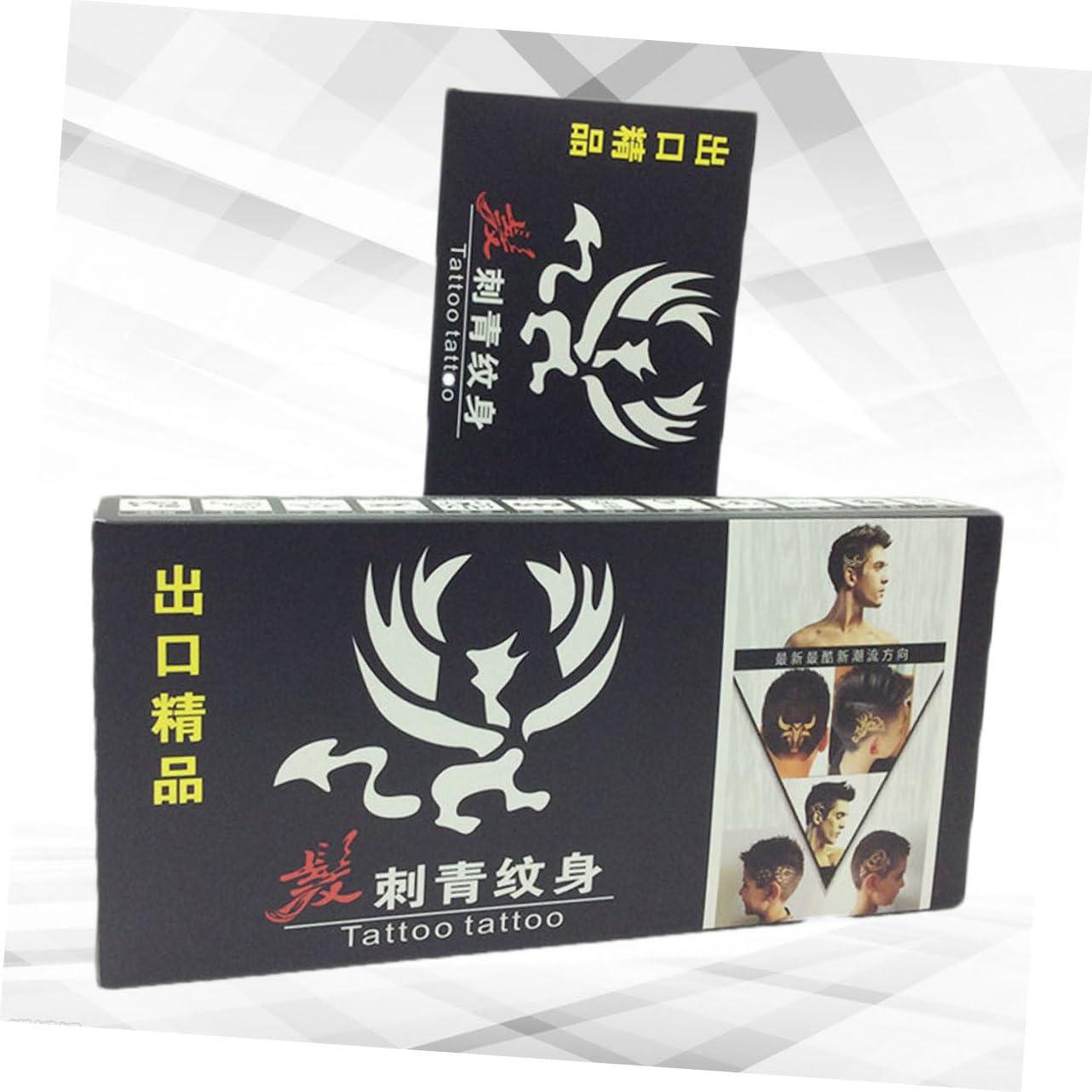 Beaupretty 1 Hair Stencils Hair Cutting Tools Hair templates Plastic Pattern Temporary Fashion Hair Styling Pattern Professional Hair Cutting kit Men Tools Seal Man Major