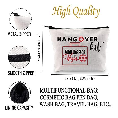 JXGZSO JXGZSO Las Vegas Zipper Hangover Bags Bachelorette Birthday Party Gift Vegas Birthday Travel Toiletry Bag (HANGOVER IN Vegas B)