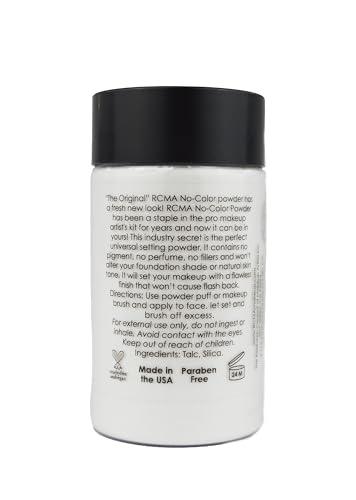 RCMA RCMA No-Color Powder | Setting Powder | Professional Makeup | Universal | All skin types | 3oz