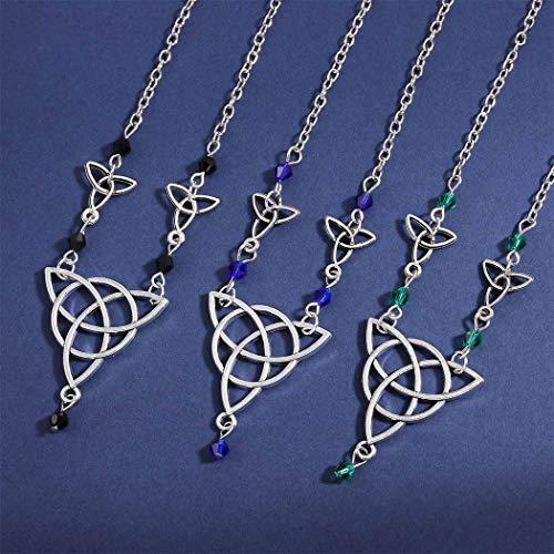 Bomine Bomine Boho Head Chain Crystal Hair Chain Forehead Festival Wedding Headpieces Hair Acessories for Women and Girls (Blue)