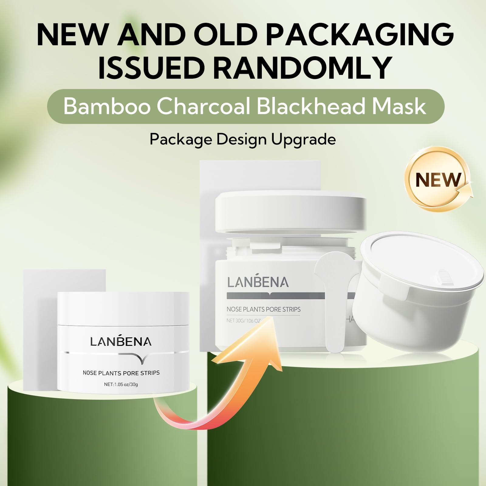 LANBENA LANBENA Blackhead Mask, Nose Plants Pore Strips Blackhead Remover Mask Peel off Mask Facial Pore Cleanser Purifying Face Mask Nose Strips (1.05oz/30g)