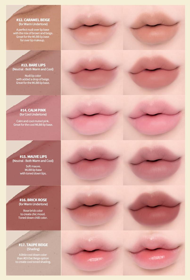 Heart Percent Heart Percent Dote On Mood Lip Pencil, Long-Lasting Creamy Lip Crayon Smooth Color Liner Retractable Lipstick Pencil 0.8g, 03. Oat Beige