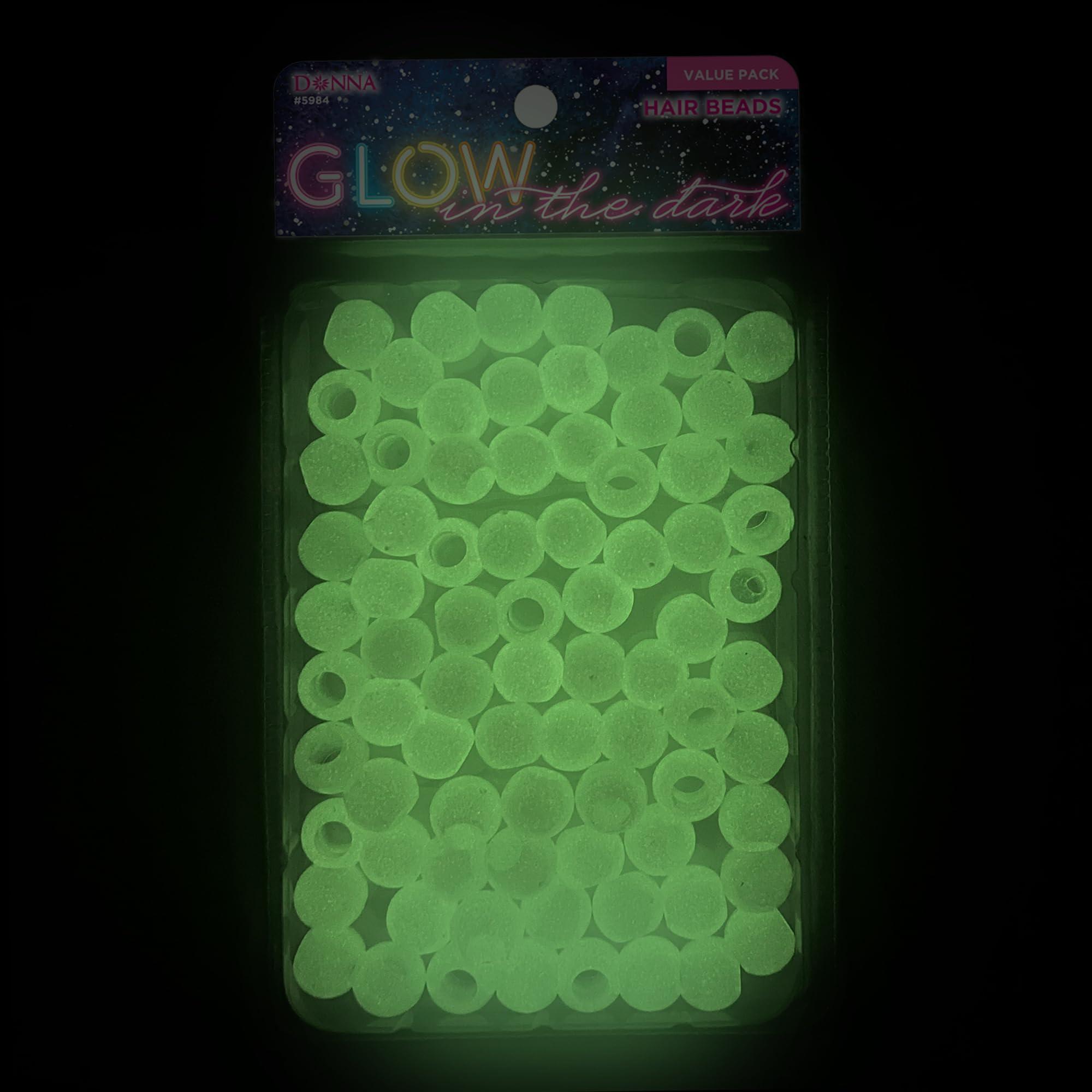 DONNA Donna Hair Beads Kit: 13x11mm Pony Beads, DIY Braiding Plastic Beads, Quick Beader Tool for Kids\' Hair Braids RED