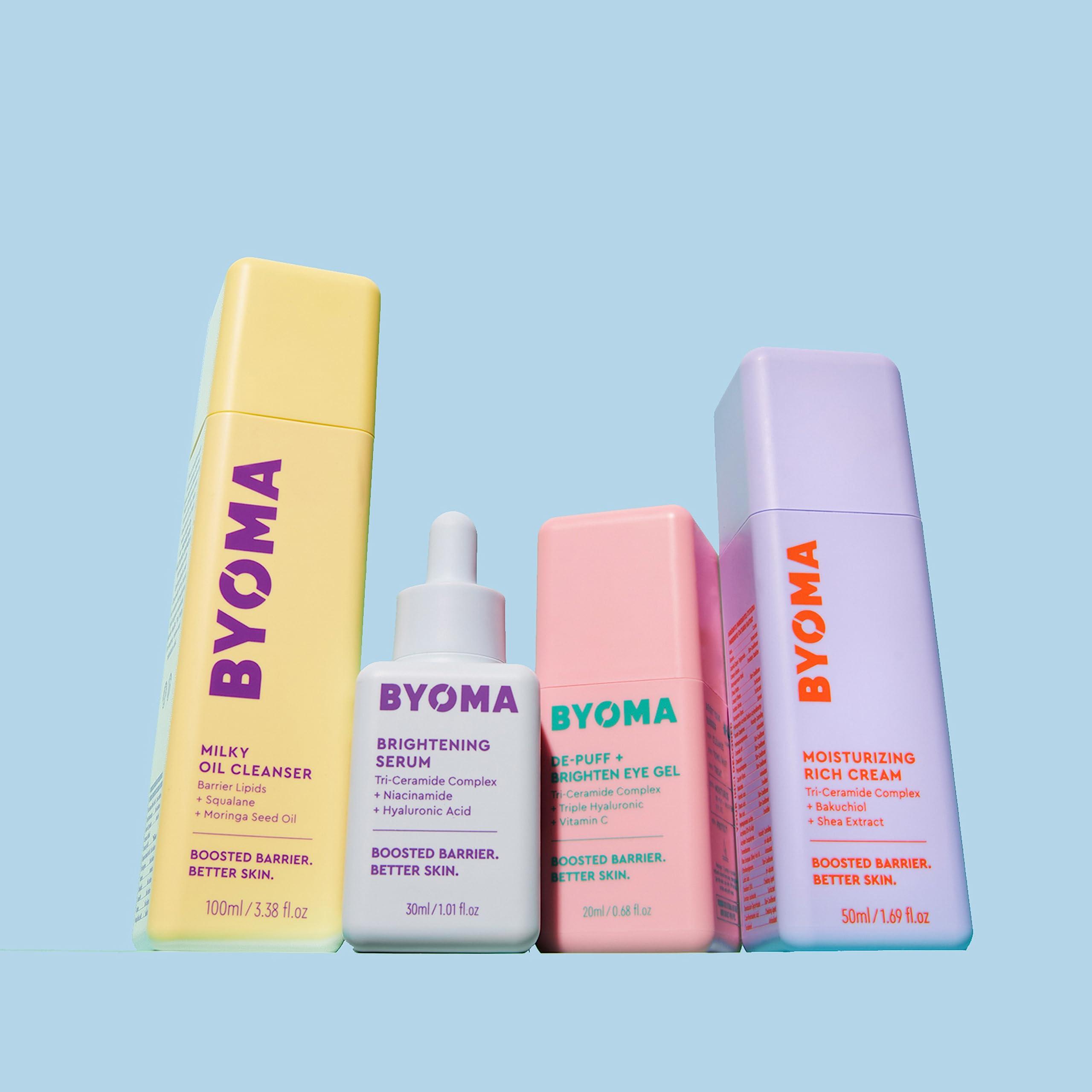 BYOMA BYOMA Milky Oil Cleanser - Hydrating Facial Cleanser for Skin Barrier Repair - Tri-Ceramide Face Wash for Sensitive Skin & All Skin Types - Deeply Hydrated Skin, No Oily Residue - 3.38 fl oz
