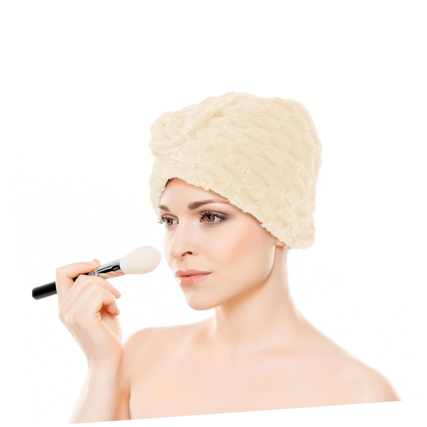 WOONEKY WOONEKY Head Wrap Towel for Wet Hair Fast Drying Hair Turban Women\'s Hair Towel Wrap Scalp Care