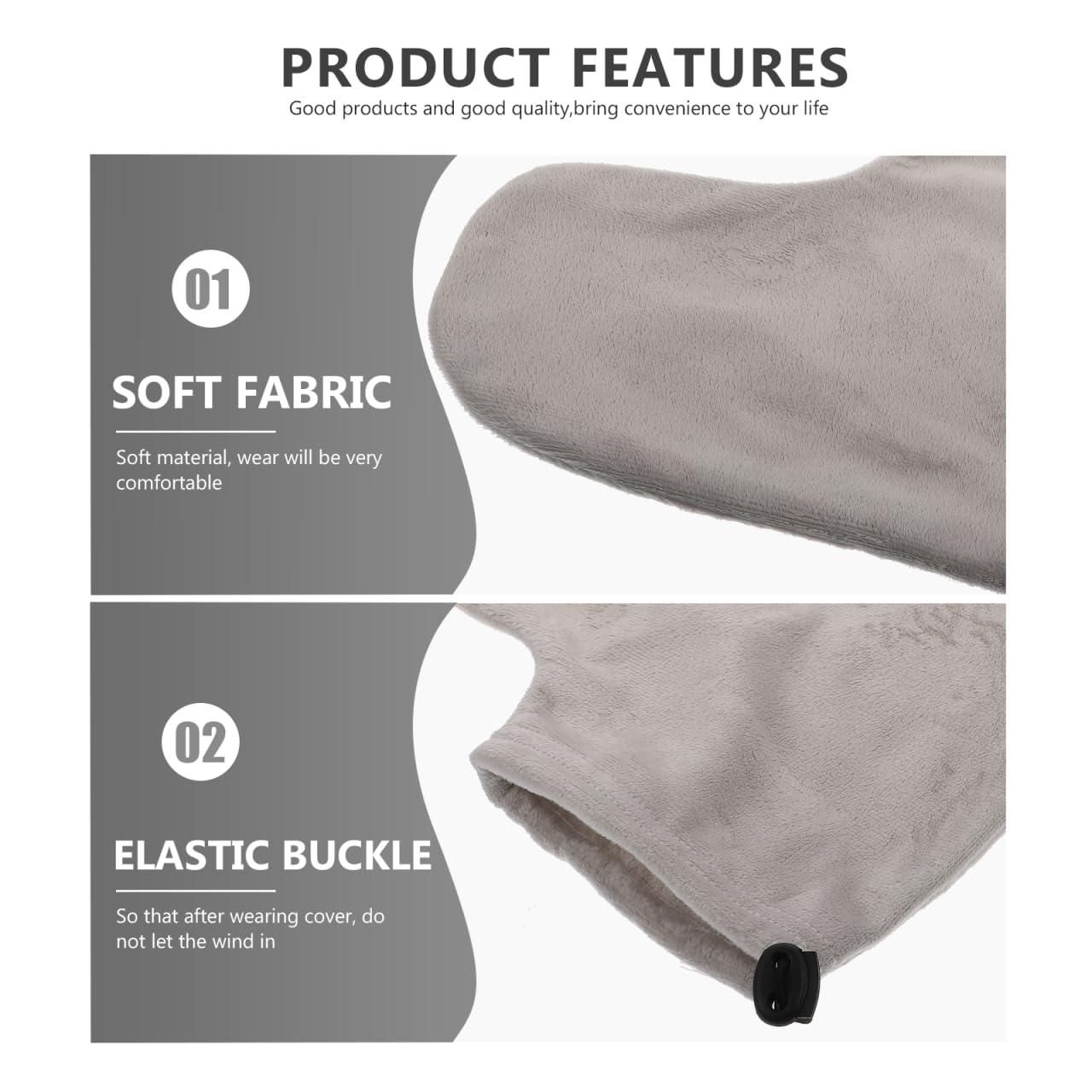 HEALLILY HEALLILY Paraffin Wax Bath Cotton Booties Moisturizing Work Foot Covers Feet Treatment Kit Grey Paraffin Wax Warmer Insulated Foot Wraps for Women Warm Therapy