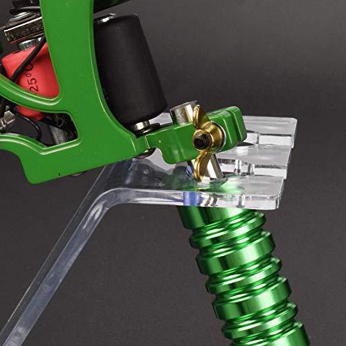 esowemsn 1PC Tattoo Gun Holder Tattoo Machine Stand Clear Acrylic Coil Tattoo Machine Holder Rack Stand Display Shelf Best for Salon Personal Use (hole)