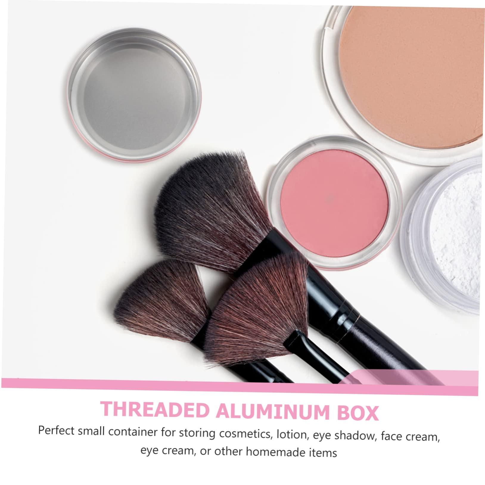 Mikinona Mikinona 60ml Rose Gold Cosmetics Cream Boxes Spiral Lid Aluminum Travel Storage Boxes Set