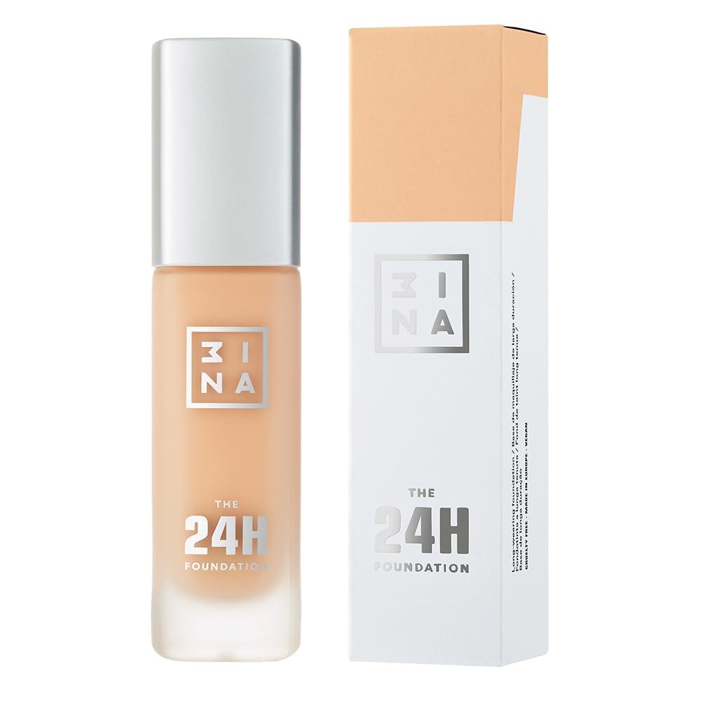 3ina 3INA The 24H Foundation 627 - 24H Long-Wearing Formula - Medium To High Buildable Coverage - Smooth Matte Finish - Expanded Shade Selection - Waterproof, Cruelty Free, Vegan Makeup - 1.01 Oz